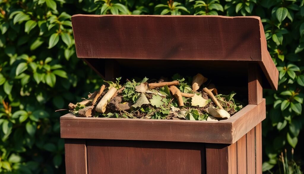 Biotonne mit organischen Abfällen