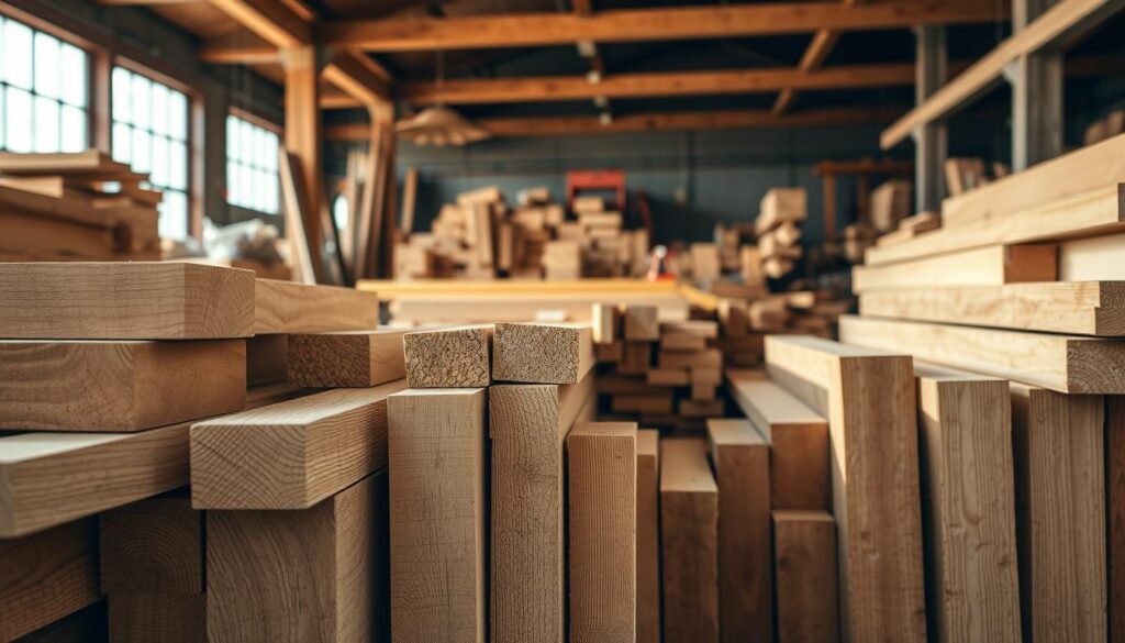 Konstruktionsvollholz für Bauprojekte