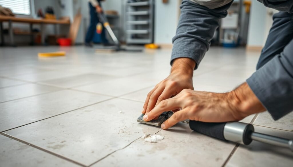 Professionelle Fliesenkleberentfernung Professionelle Fliesenkleberentfernung