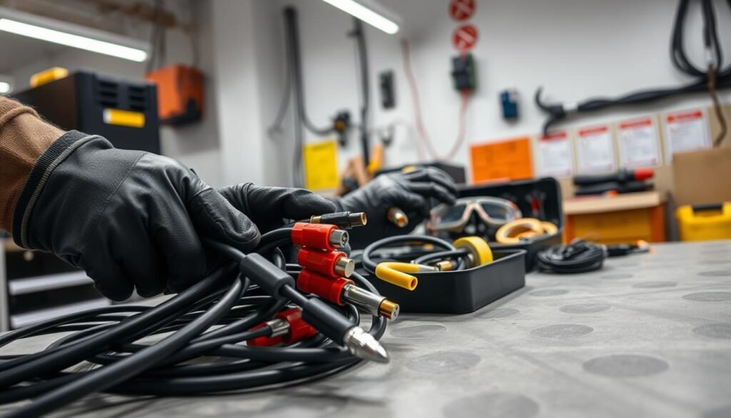 Sicherheitsvorkehrungen Kabelverbindung