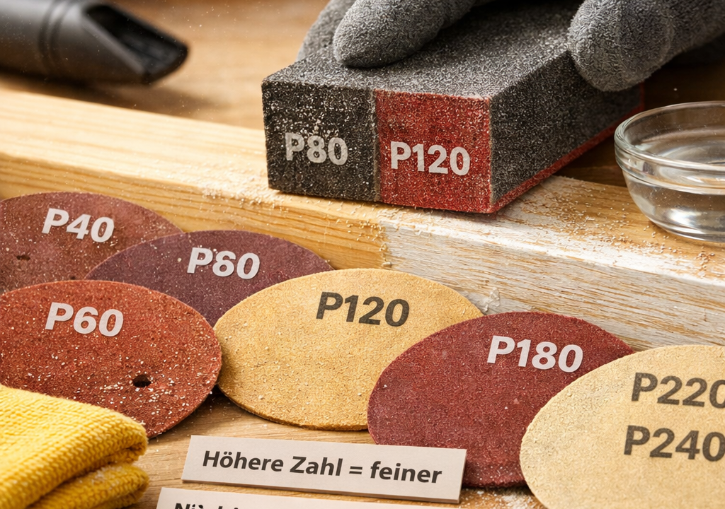 Schleifpapier Körnung: Auswahl und Einsatz erklärt